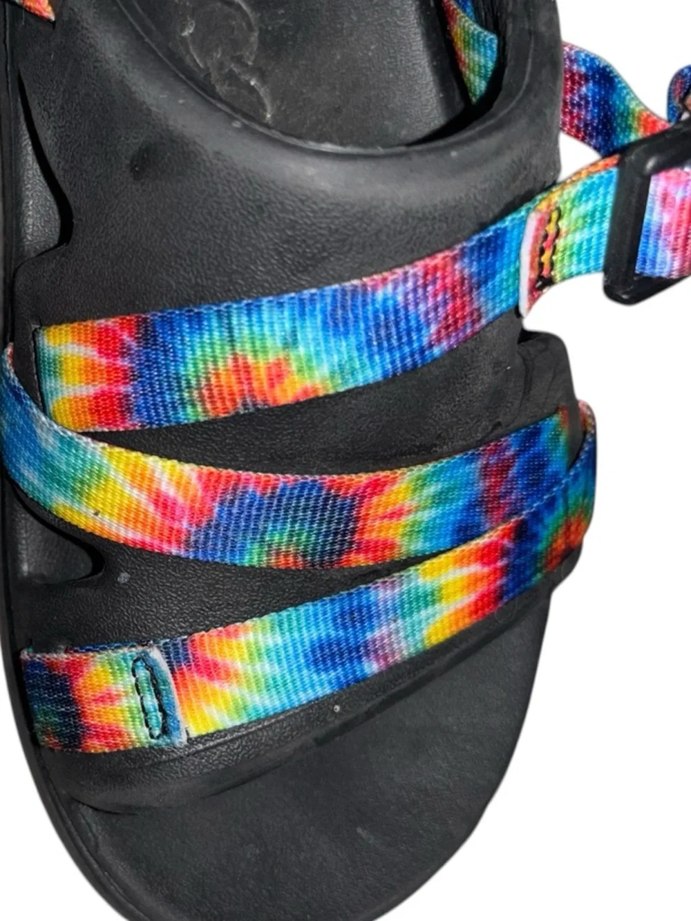 Chaco Sandals Youth Size 4 Child Chillos Sport Sandal Black Rainbow